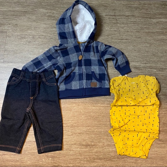 Carters Baby Boys Three Piece Cardigan Set